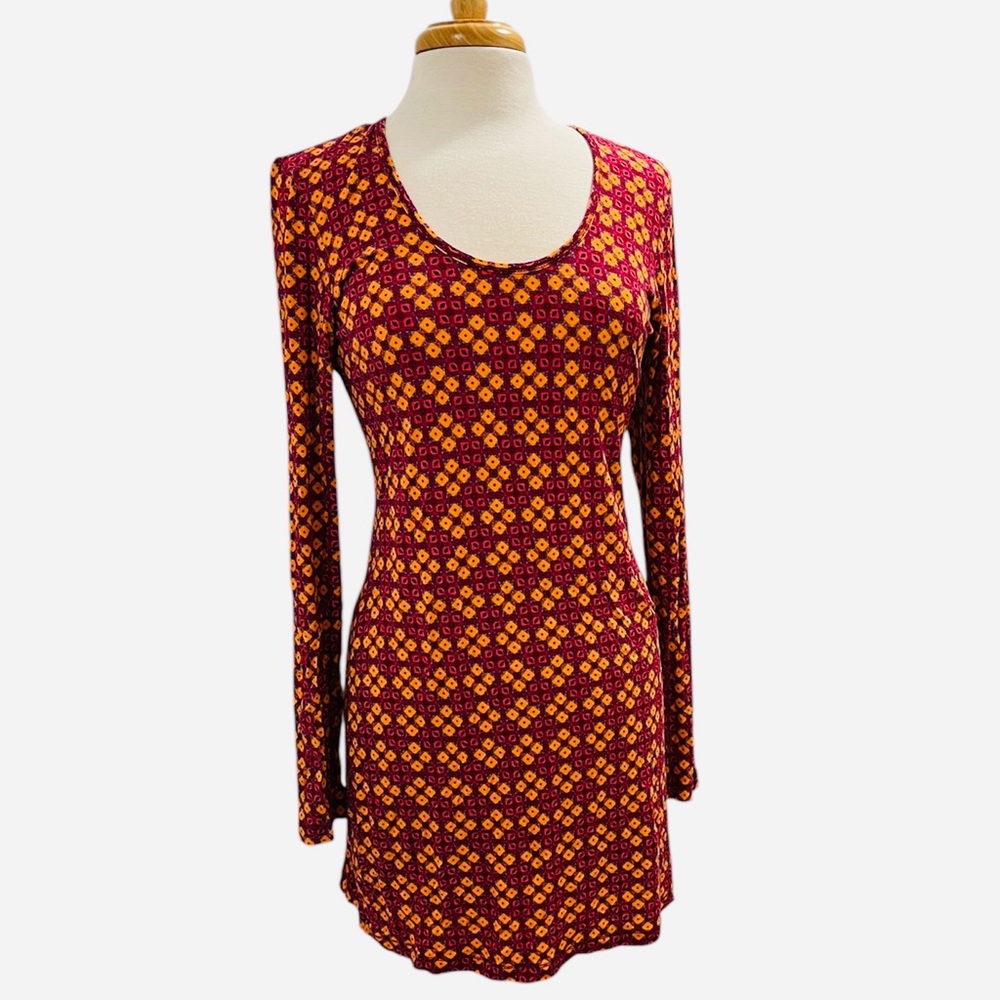 Josie by Natori M long sleeve sleepshirt print